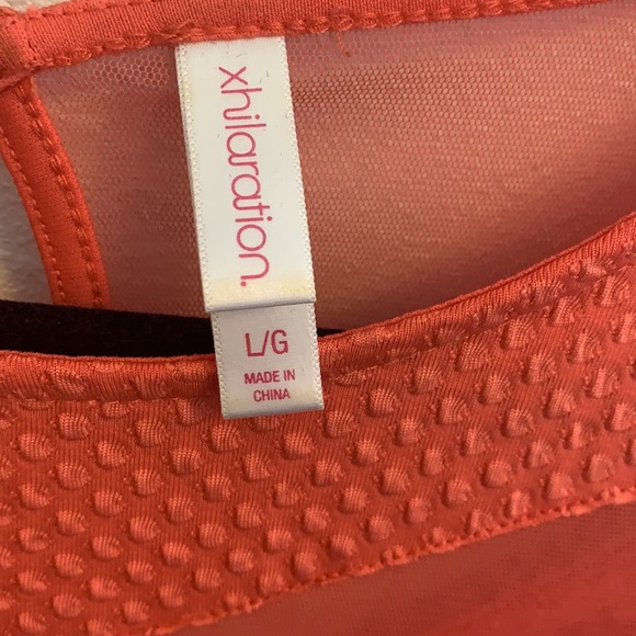 Xhiliration Textured Coral Dress - Picture 6 of 8